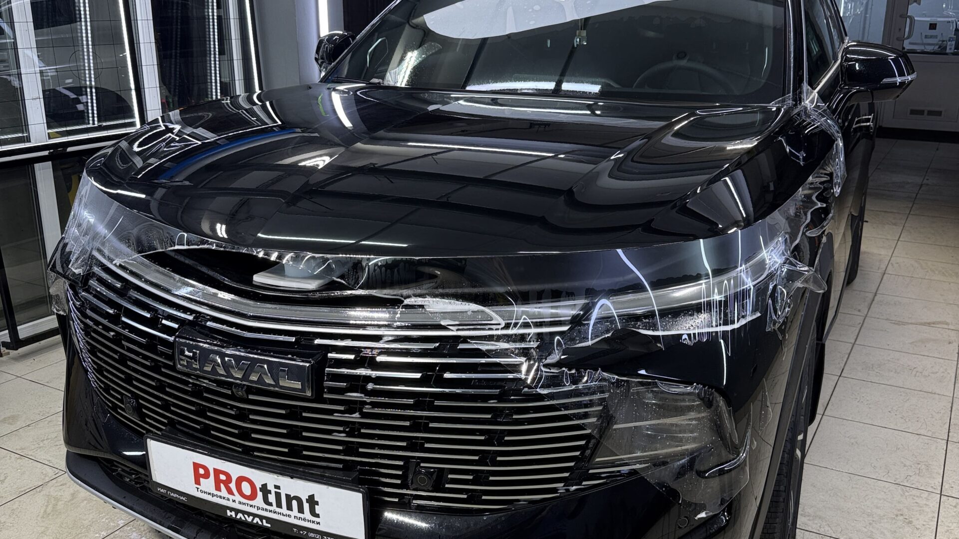 Оклейка PPF Haval F7 — плёнка IQprotect 210 — Оклейка кузова полиуретановой пленкой | ProTint СПб